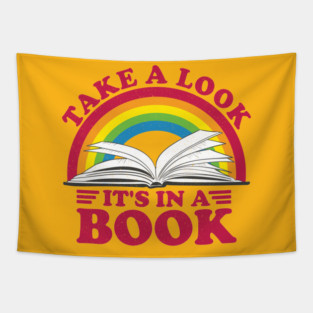 Reading Rainbow - Take a Look It's in a Book Tapestry