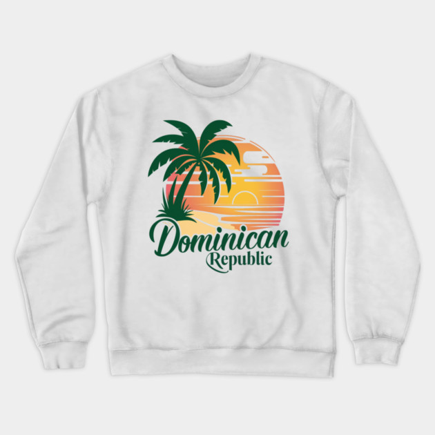 Dominican Republic Crewneck Sweatshirt by Pixel Threads 