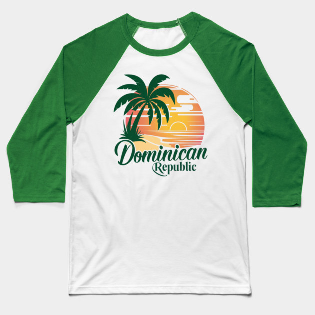 Dominican Republic Baseball T-Shirt by Pixel Threads 