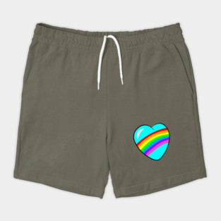 Rainbow heart Shorts