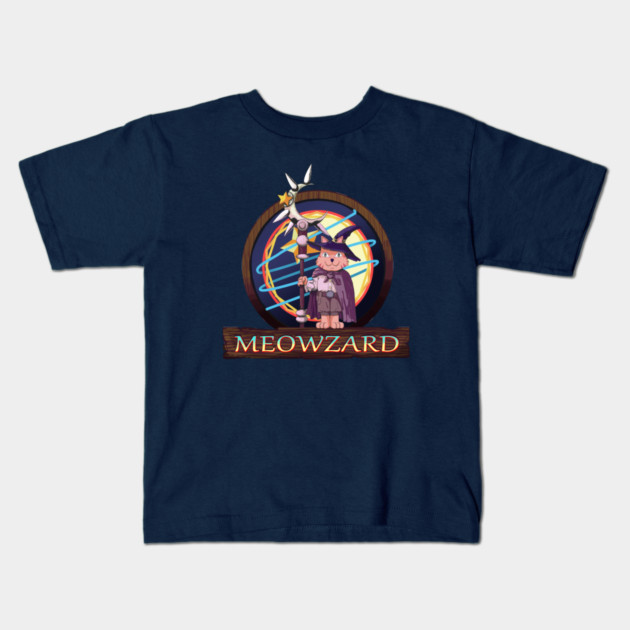 MEOWZARD Kids T-Shirt by droidmonkey