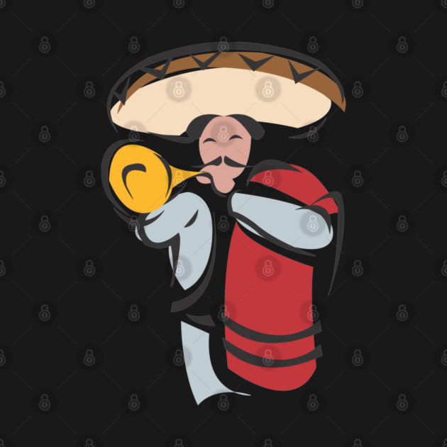 Mexican Man playing Mariachi by Urbanprint