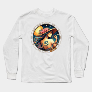 ZODIAC Cancer - Astrological CANCER - CANCER - ZODIAC sign - Van Gogh style - 4 Long Sleeve T-Shirt