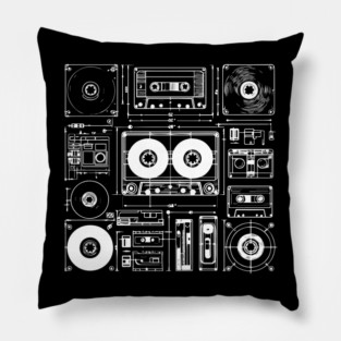 cassette tape Pillow