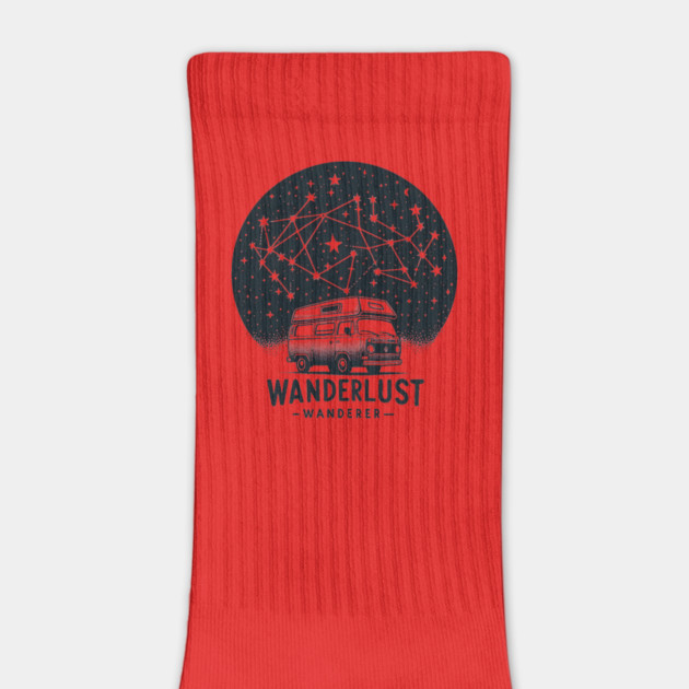 Wanderlust Wanderer – Van Life Starry Night Adventure Graphic by MakerMind8.2