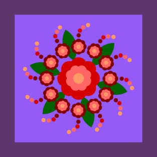 Rose Of Sharon with purple T-Shirt