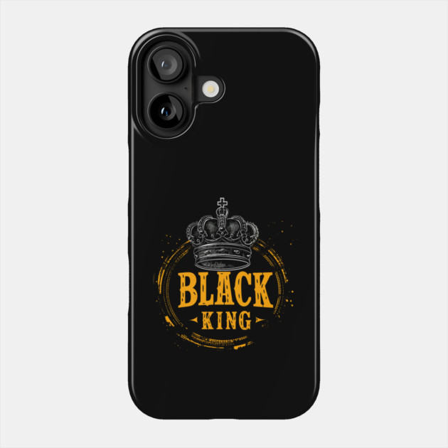 Black King Crown Phone Case by UrbanLifeApparel