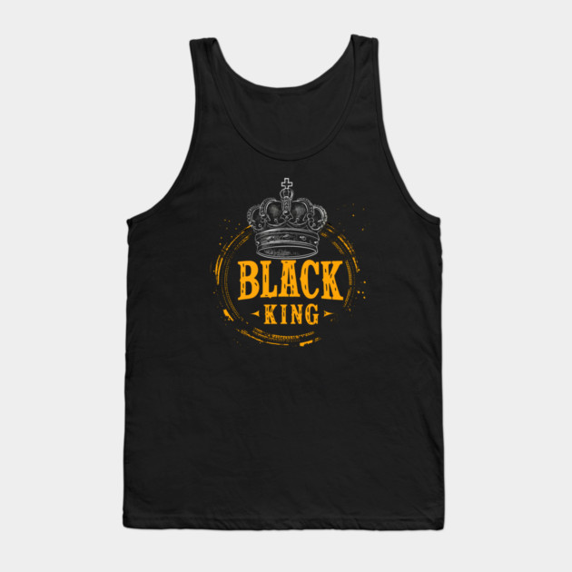 Black King Crown Tank Top by UrbanLifeApparel