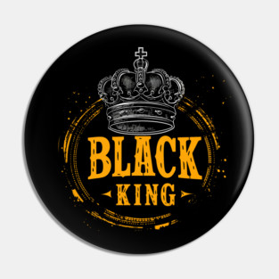 Black King Crown Pin