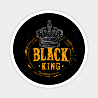 Black King Crown Magnet