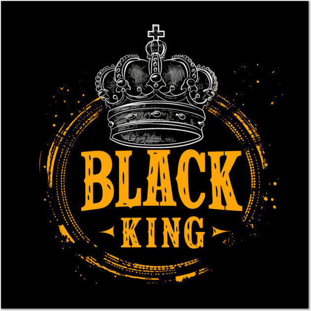 Black King Crown Wall Art by UrbanLifeApparel