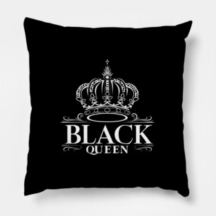 Black Queen, Black Woman Pillow