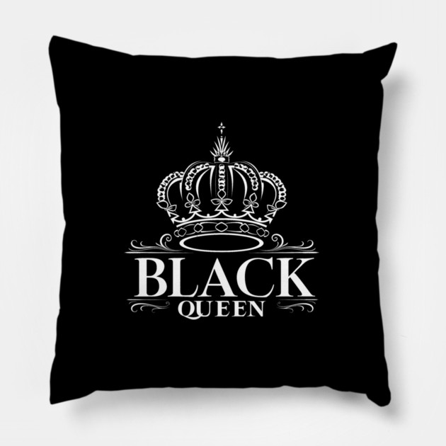 Black Queen, Black Woman Pillow by UrbanLifeApparel