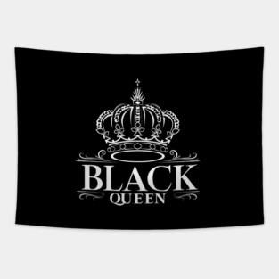 Black Queen, Black Woman Tapestry