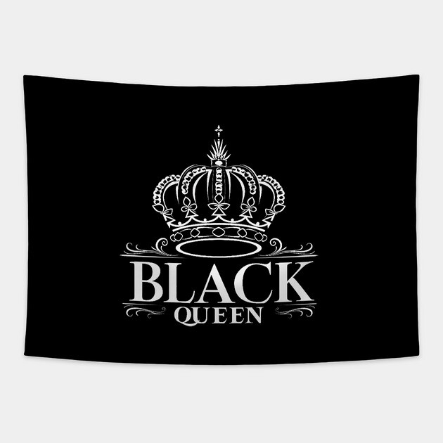 Black Queen, Black Woman Tapestry by UrbanLifeApparel