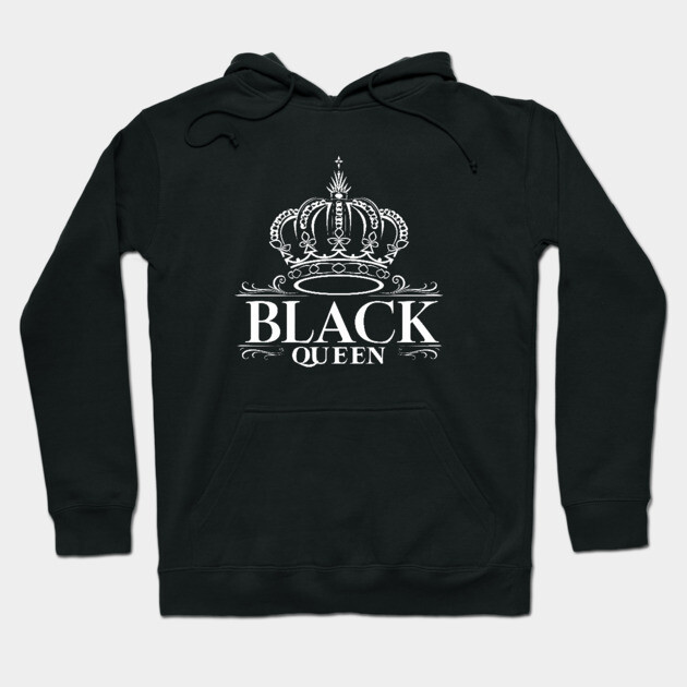 Black Queen, Black Woman Hoodie by UrbanLifeApparel