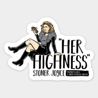 Stoner Joyce - Dark Text Magnet