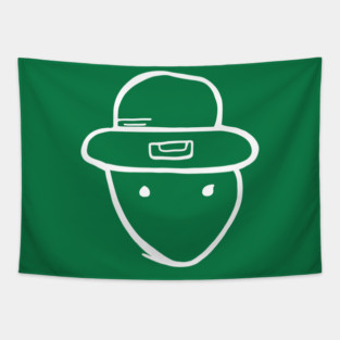 Funny Leprechaun Amateur Sketch Meme Irish St Patricks Day Tapestry