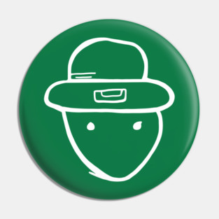 Funny Leprechaun Amateur Sketch Meme Irish St Patricks Day Pin