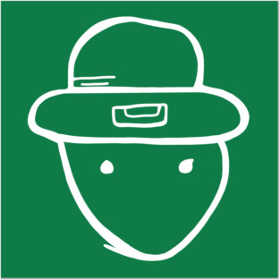 Funny Leprechaun Amateur Sketch Meme Irish St Patricks Day Posters and Art