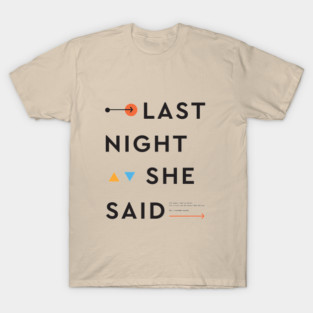 Last night she said - black T-Shirt