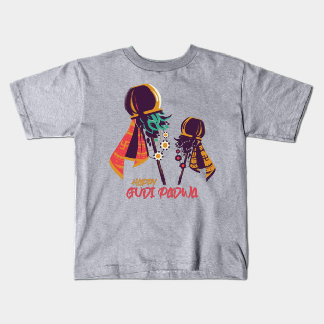 Happy Gudi Padwa Kids T-Shirt by HolidayBug