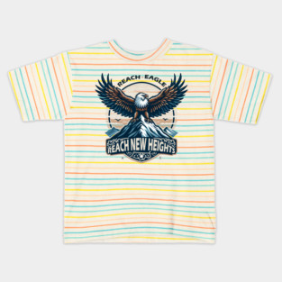 Reach New Heights – Majestic Eagle Motivation Graphic Kids T-Shirt