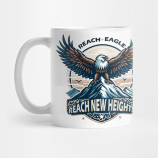 Reach New Heights – Majestic Eagle Motivation Graphic Mug