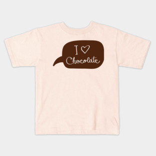 I Love Chocolate Kids T-Shirt