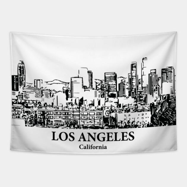 Los Angeles - California Tapestry by Lakeric