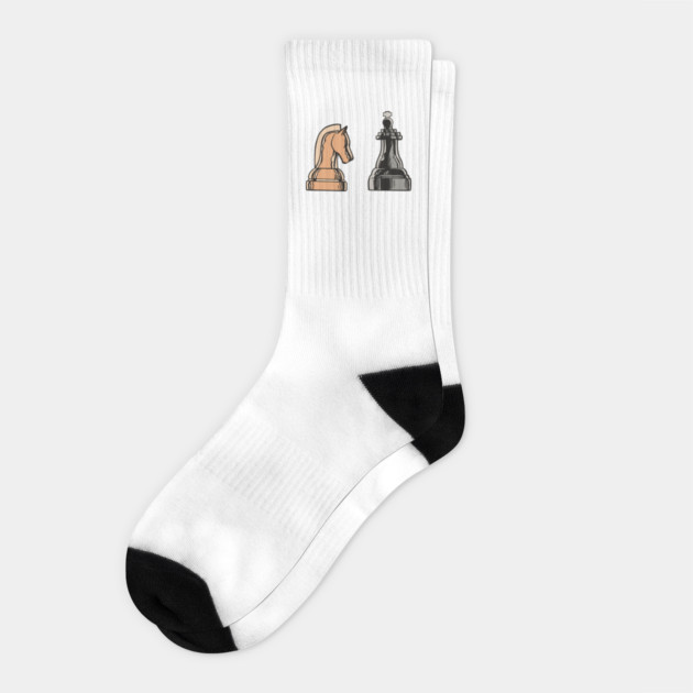 Chess Horse And The Minister Socks by Urbanprint