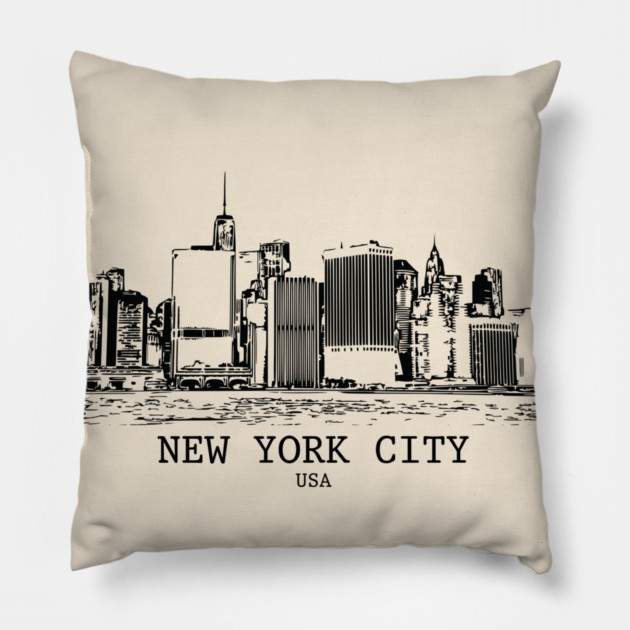 New York City Pillow by Lakeric