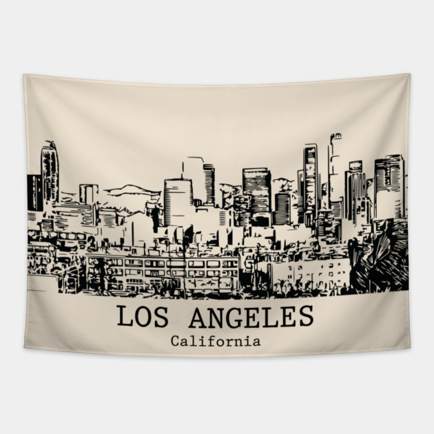 Los Angeles - California Tapestry by Lakeric