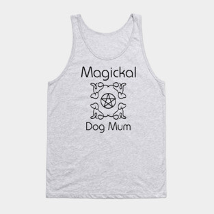 Magickal Dog Mum Pentacle Mother's Day Cheeky Witch® Tank Top