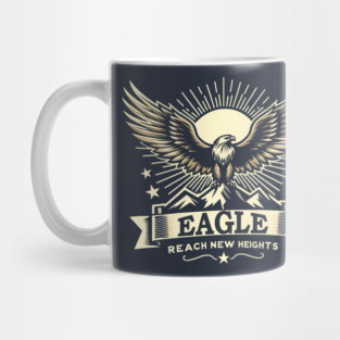 Eagle – Bold Soaring Bird Reach New Heights Motivational Graphic Mug