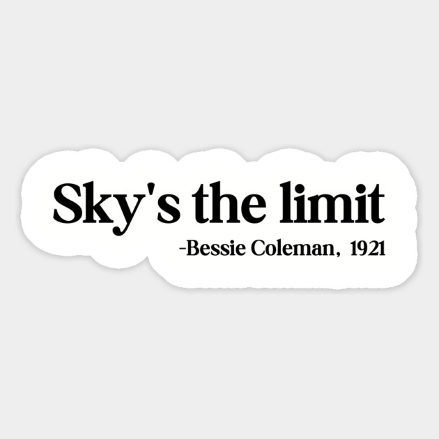 Sky's the limit, Bessie Coleman Magnet by UrbanLifeApparel