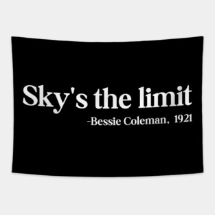 Sky's the limit, Bessie Coleman Tapestry