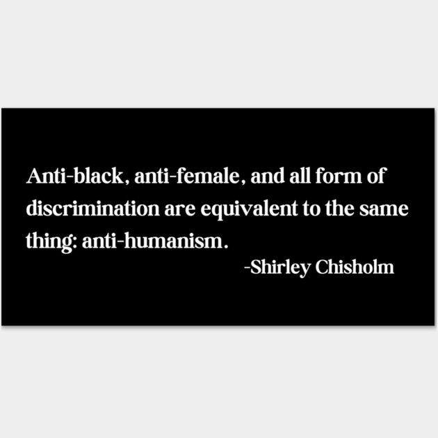 discrimination is equivalent to the same thing: anti-humanism Wall Art by UrbanLifeApparel