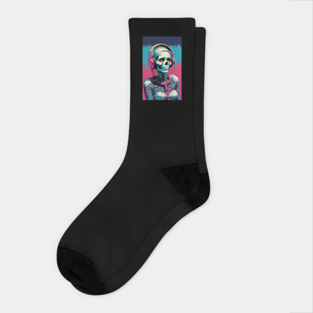 Retro Mummy DJ Socks by Grave Digs