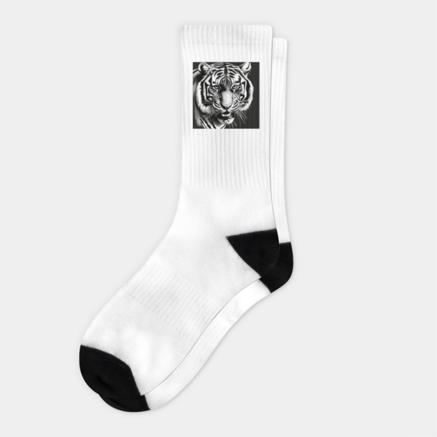 Tiger Face Socks by Urbanprint