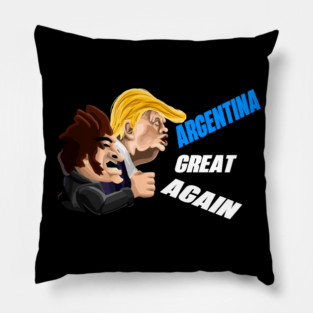 Javier Milei and Donald Trump "ARGENTINA GREAT AGAIN" Pillow