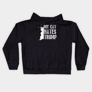 Cats Against Trump Kids Hoodie