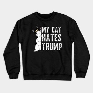 Cats Against Trump Crewneck Sweatshirt