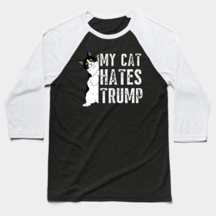 Cats Against Trump Baseball T-Shirt