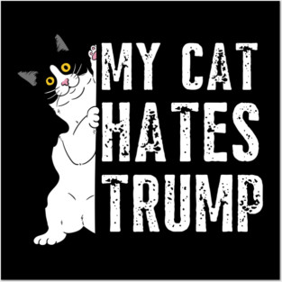 Cats Against Trump Posters and Art