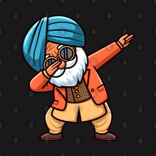 A punjabi old man dabbing - cheerful life by PUNJABISTYL