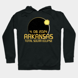 Total Solar Eclipse 2024 ARKANSAS Hoodie