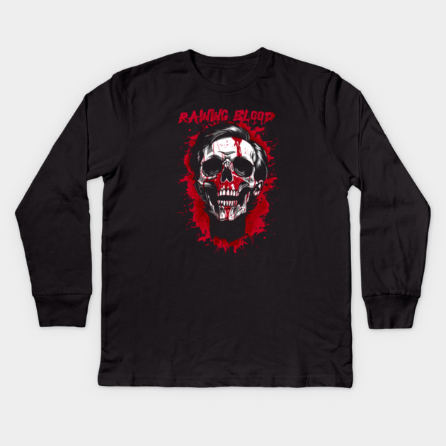 RAINING BLOOD Kids Long Sleeve T-Shirt by artslaves