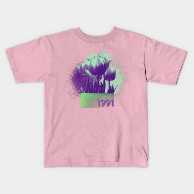 1991 A Year In Review Kids T-Shirt by casualteesinc