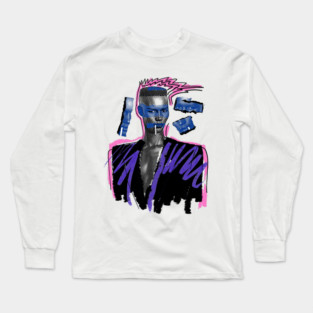 MISS GRACE JONES 80S RETRO STYLE Long Sleeve T-Shirt